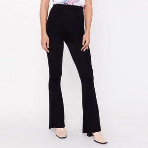 Nastygal Women's Black "We Flare You" High-Waisted Pants Size US4/Small